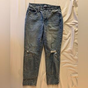 Old Navy Medium Blue Cropped Jeans